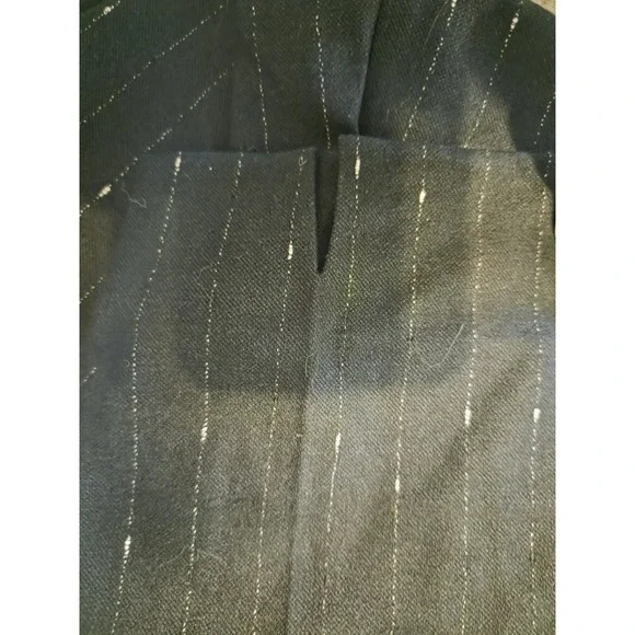 Piazza Sempione Monia Black White Striped Dress Pants EU 44 S/M Mid Rise 29x28.5 - Picture 4 of 6